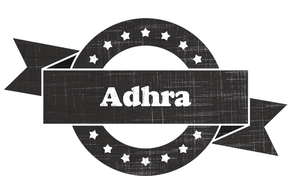 Adhra grunge logo