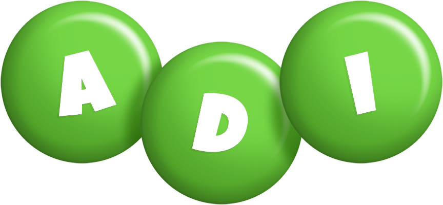 Adi candy-green logo