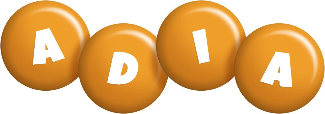 Adia candy-orange logo