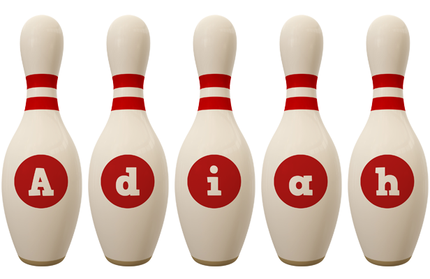 Adiah bowling-pin logo