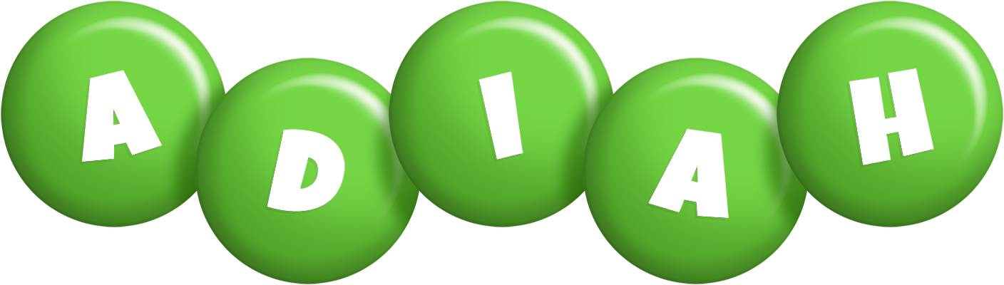 Adiah candy-green logo
