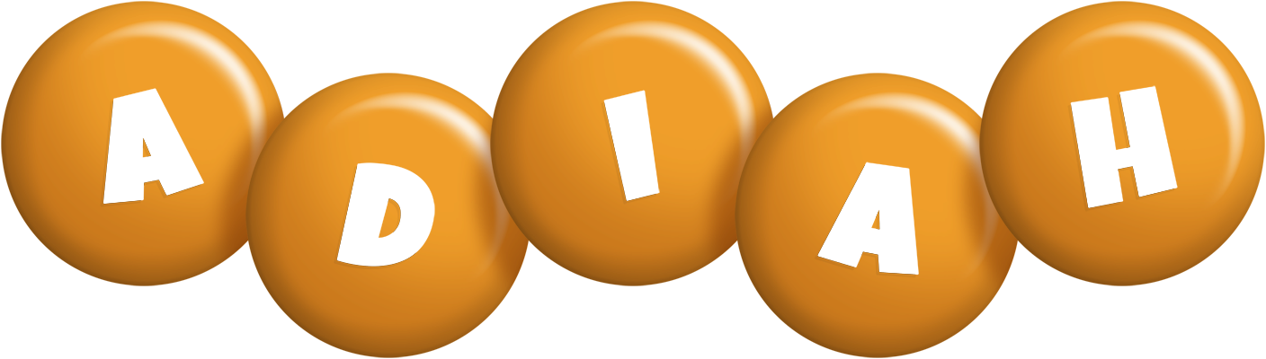 Adiah candy-orange logo