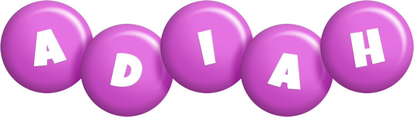 Adiah candy-purple logo