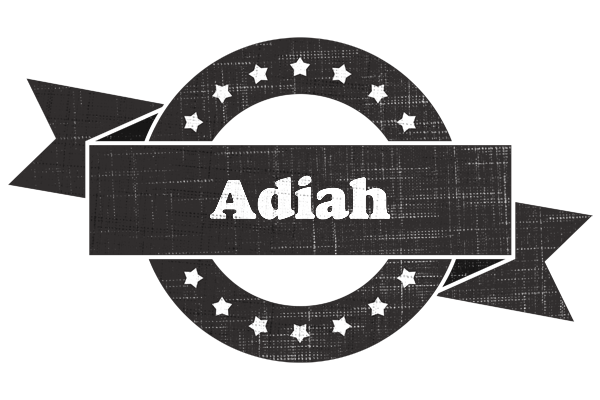 Adiah grunge logo