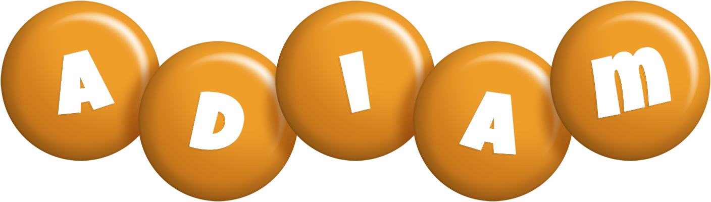 Adiam candy-orange logo