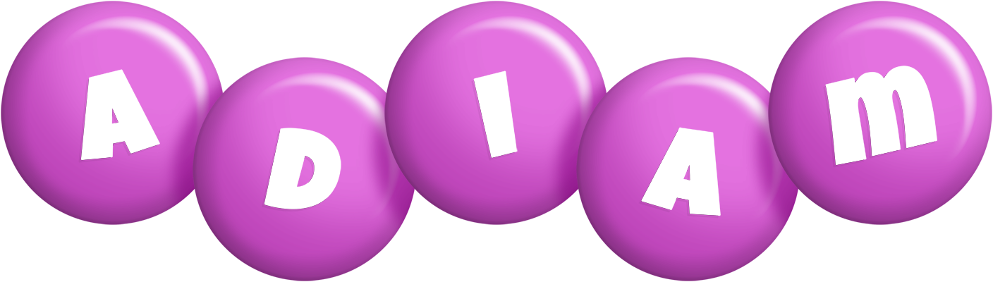 Adiam candy-purple logo