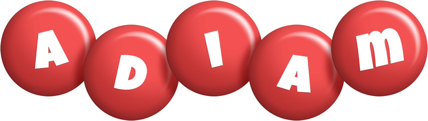 Adiam candy-red logo