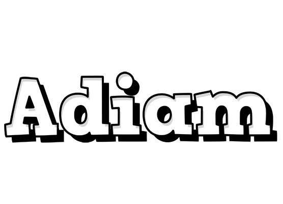 Adiam snowing logo