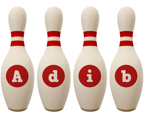Adib bowling-pin logo