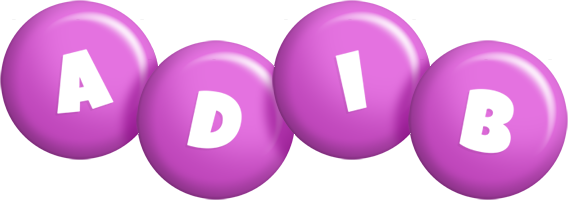 Adib candy-purple logo