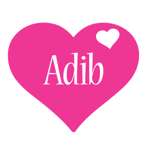 Adib love-heart logo