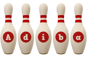 Adiba bowling-pin logo