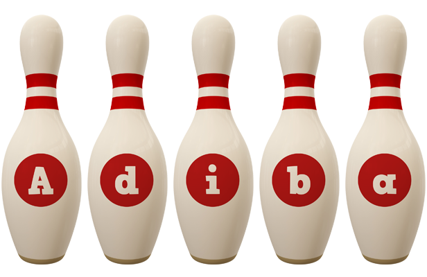 Adiba bowling-pin logo