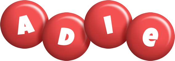 Adie candy-red logo