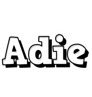 Adie snowing logo