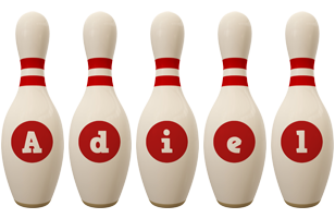Adiel bowling-pin logo