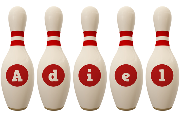 Adiel bowling-pin logo