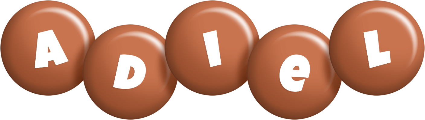 Adiel candy-brown logo