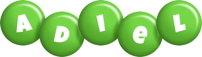 Adiel candy-green logo