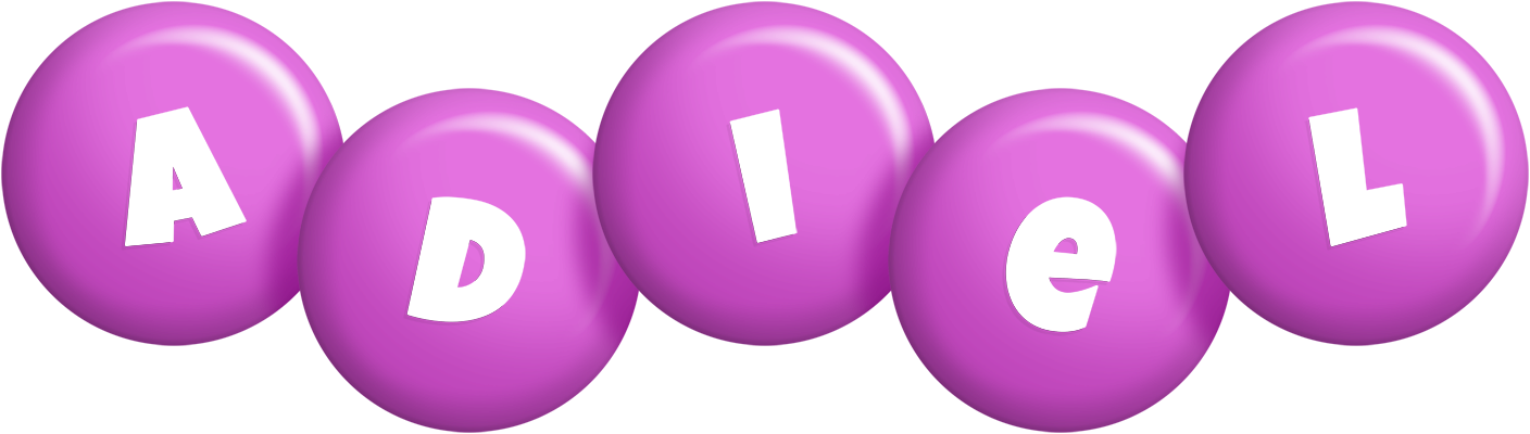 Adiel candy-purple logo