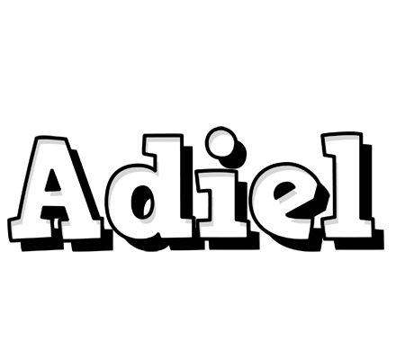 Adiel snowing logo