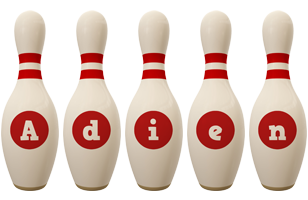 Adien bowling-pin logo