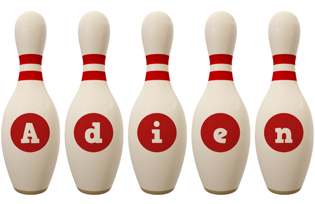 Adien bowling-pin logo