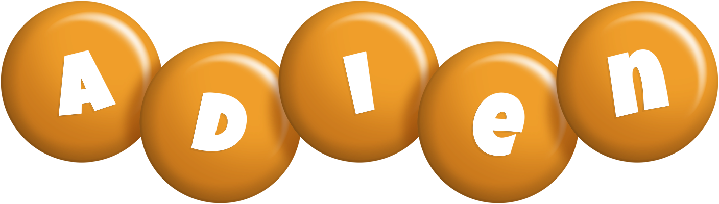 Adien candy-orange logo