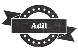 Adil grunge logo