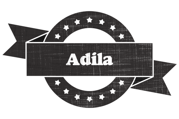 Adila grunge logo