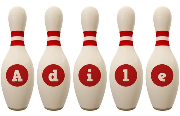 Adile bowling-pin logo