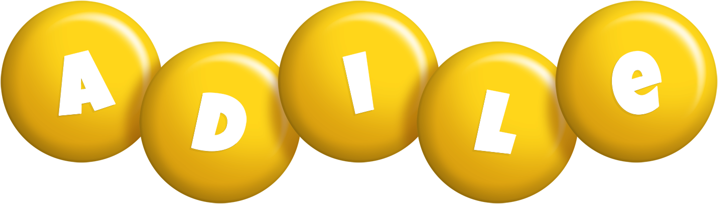 Adile candy-yellow logo
