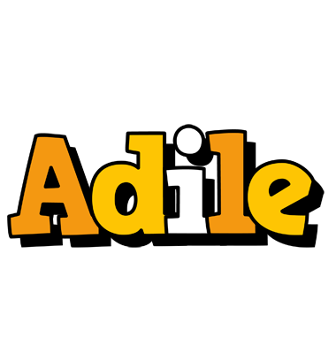 Adile cartoon logo