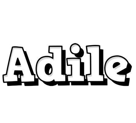 Adile snowing logo