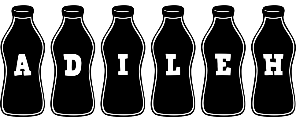 Adileh bottle logo