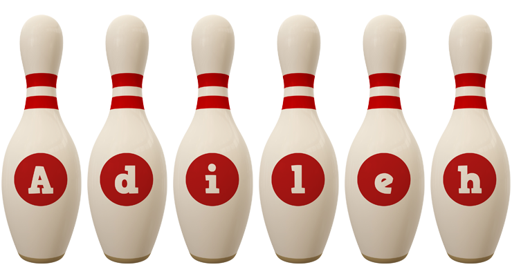 Adileh bowling-pin logo