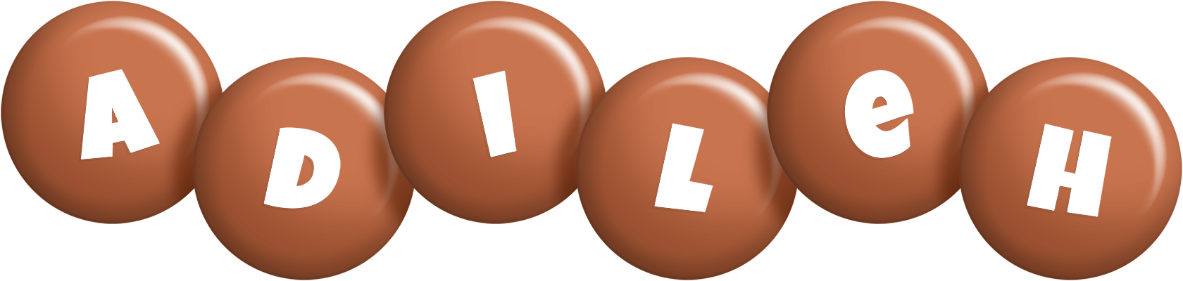 Adileh candy-brown logo