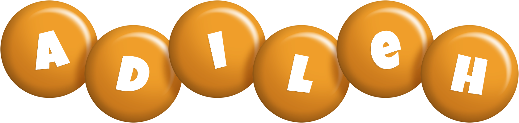 Adileh candy-orange logo