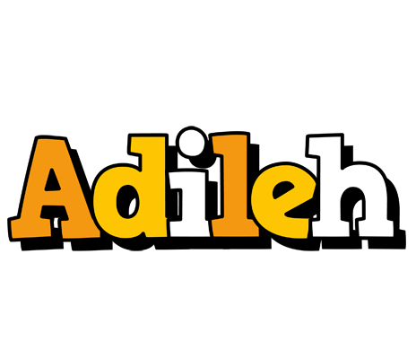 Adileh cartoon logo