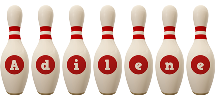 Adilene bowling-pin logo