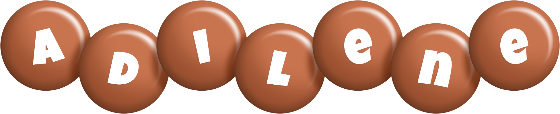 Adilene candy-brown logo
