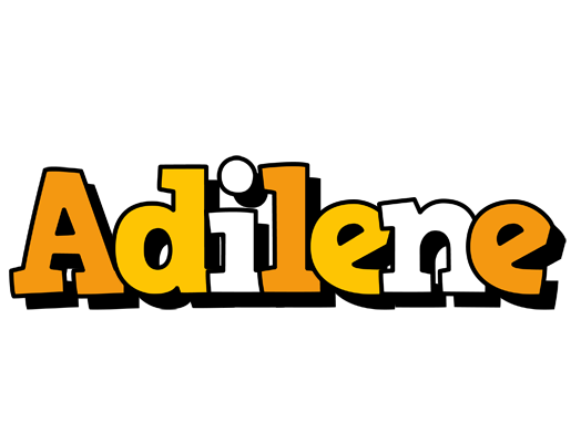 Adilene cartoon logo