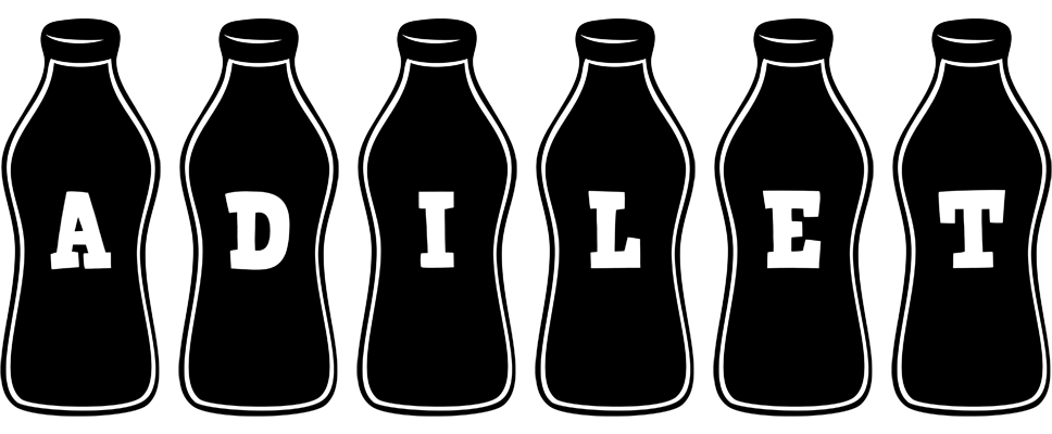 Adilet bottle logo