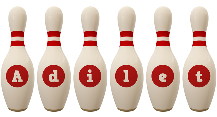 Adilet bowling-pin logo
