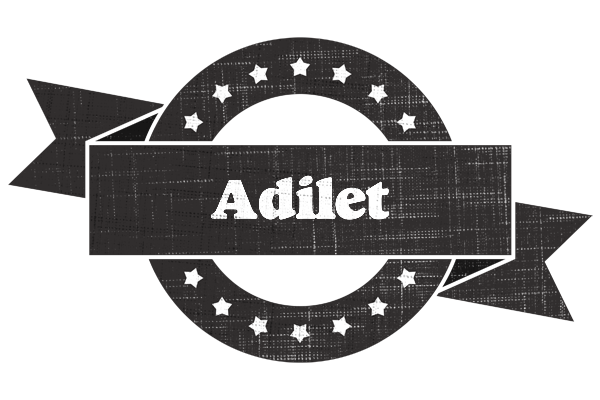 Adilet grunge logo