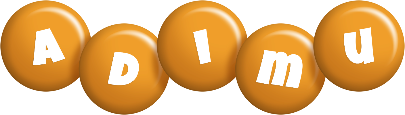 Adimu candy-orange logo