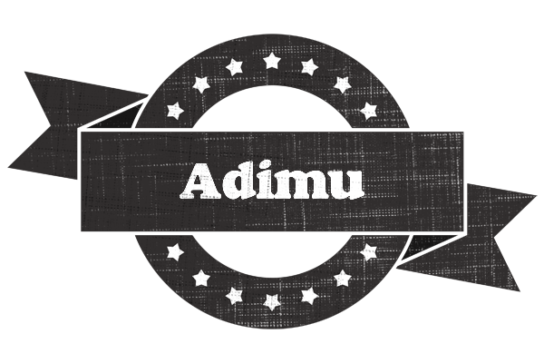 Adimu grunge logo