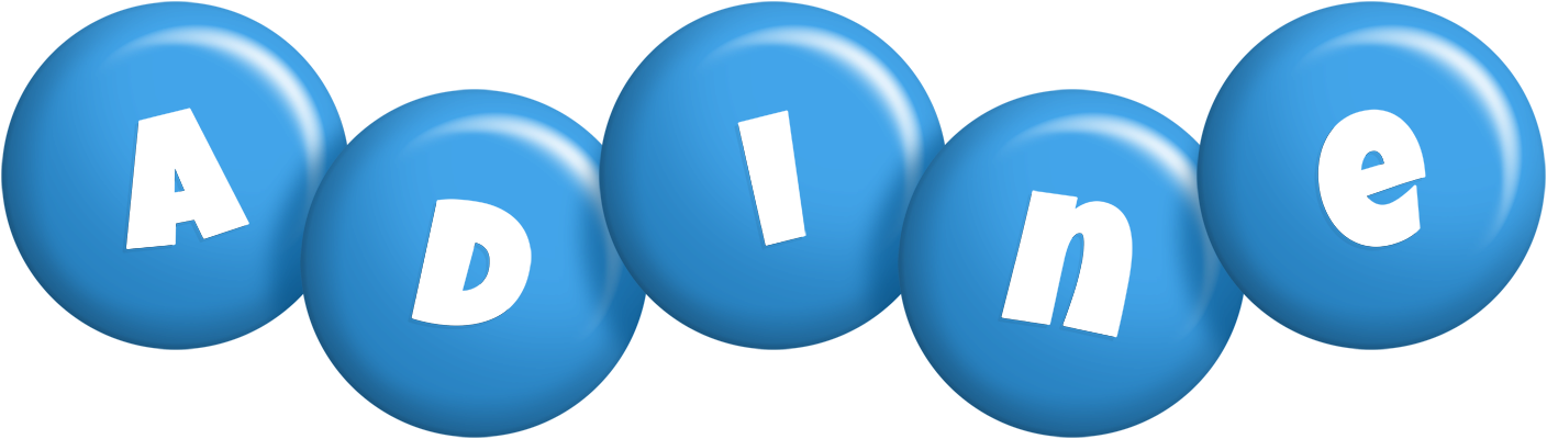 Adine candy-blue logo