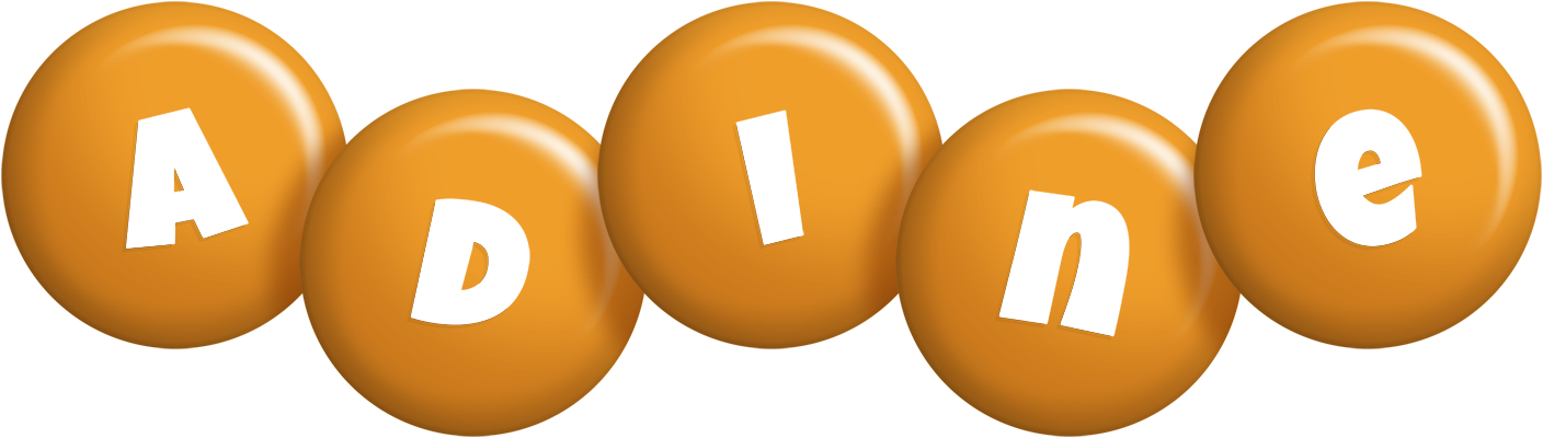 Adine candy-orange logo