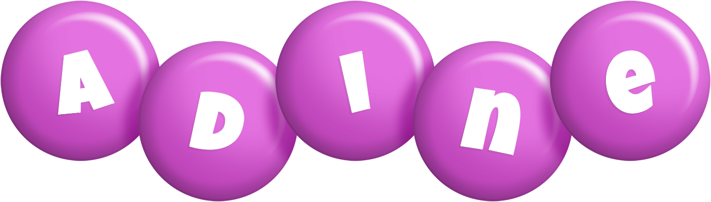 Adine candy-purple logo